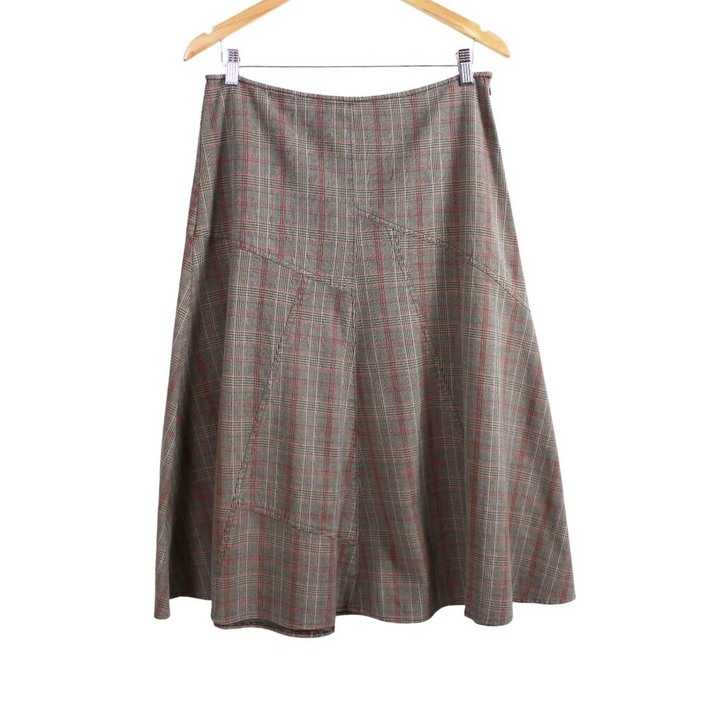 Talbots Plaid Midi Skirt